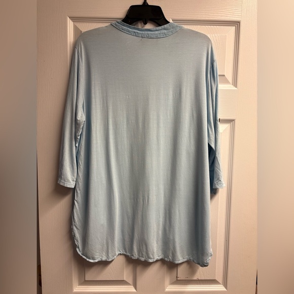 LUXE Boutique Viscose/Linen Blend Top Size Large - Picture 5 of 5